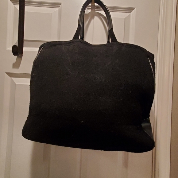 Givenchy Parfume large tote. Velcro closure.  Red interior.  Wool - Picture 1 of 11